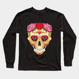 Sugar skull day of the dead. Long Sleeve T-Shirt